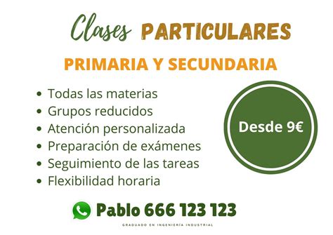 cartel clases particulares|Plantillas Cartel de clases particulares gratis 